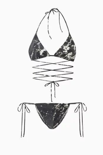 Criss-cross Bikini Set