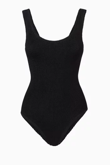 Papaia One-piece Swimsuit in Crinkle Fabric