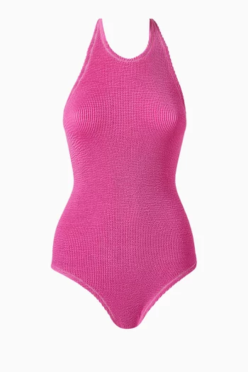 The Surfer One-piece Swimsuit in Crinkle Fabric