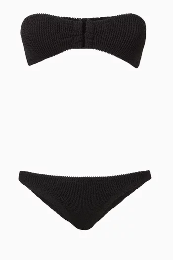 Ausilia Two-piece Bikini Set in Crinkle Fabric