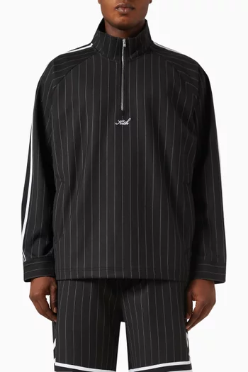 Riley Quarter-zip Sweatshirt in Stretch Double-weave