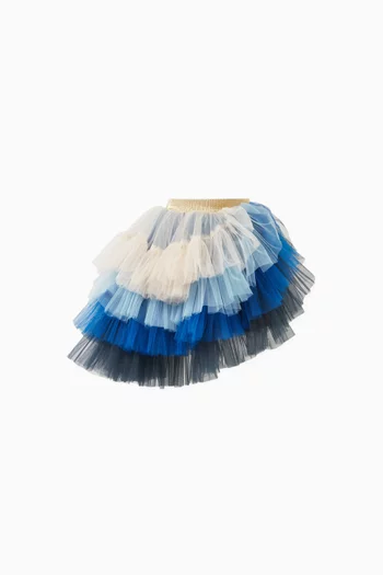 Ada Asymmetric Skirt in Tulle