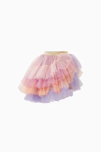 Asymmetric Skirt in Tulle