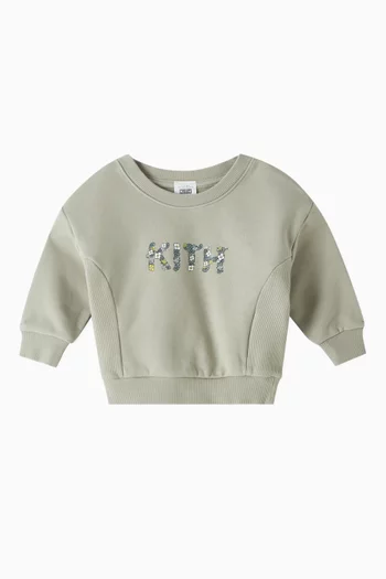 Baby Logo Sweatshirt in Cotton