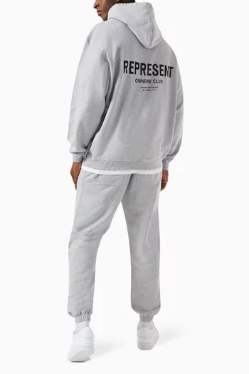 Owners Club Logo Hoodie in Loopback Jersey