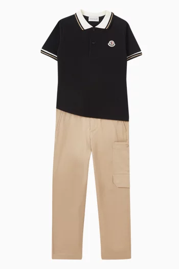 Belted Pants in Stretch-nylon