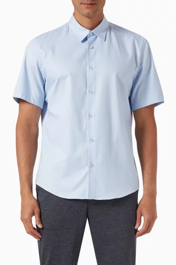 Regular-fit Shirt in Cotton-stretch