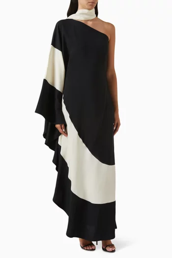 Tirso Maxi Dress in Crepe Cady