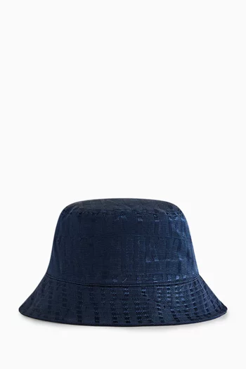 Faille Dawson Bucket Hat in Cotton-viscose Jacquard