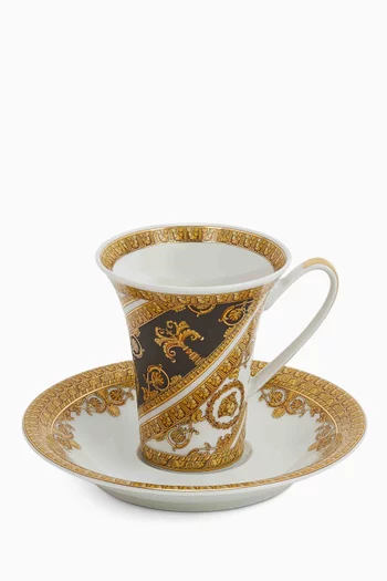 I Love Baroque Tall Espresso Set in Porcelain, Set of 6