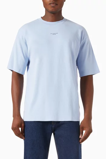 Le T-Shirt Slogan in Cotton Interlock
