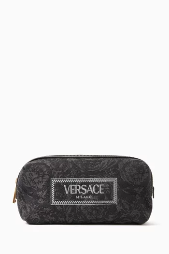 Vanity Pouch in Barocco Jacquard Canvas