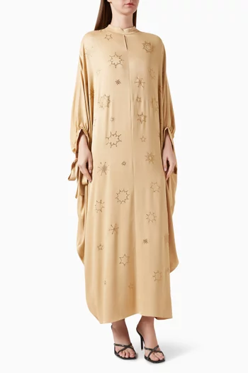 Embellished Kaftan-style Dress in Viscose-blend