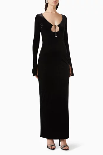 16Arlington Black Electra Maxi Dress