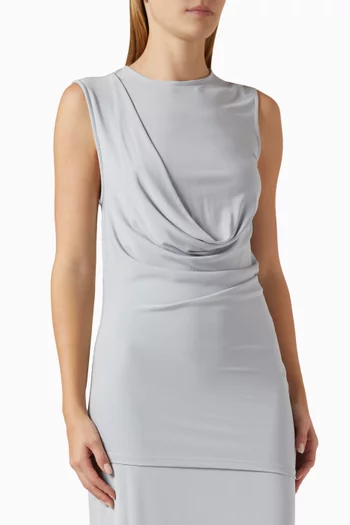 Draped Top in Viscose-jersey