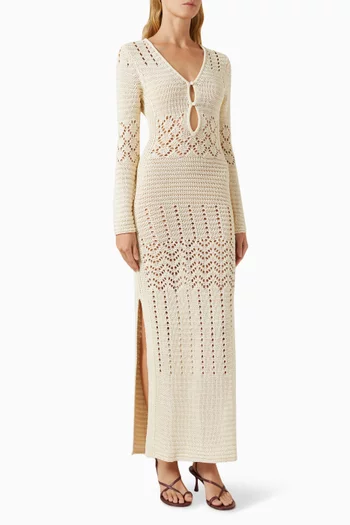 The Lucinda Maxi Dress in Crochet