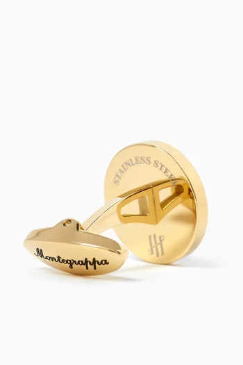 Classic Ambigram Cufflinks in Stainless Steel