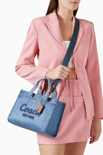 Cargo Tote Bag in Denim