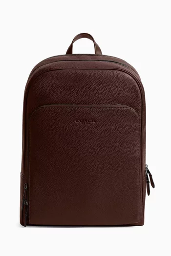 Gotham Backpack in Pebbled Leather