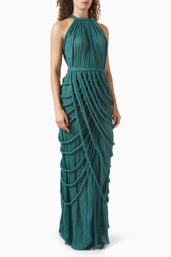 Vera Braided Gown in Cotton