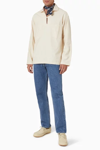 Stone Wash Japanese Selvedge Jeans in Denim
