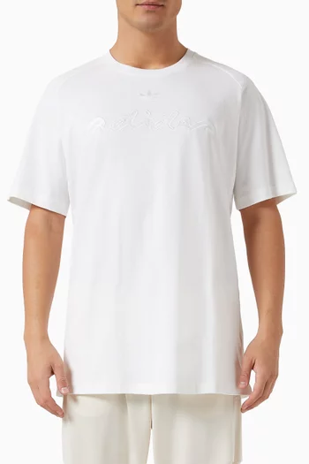 Tonal Logo T-shirt in Cotton-jersey