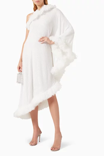 Willow Asymmetric Dress in Sequins