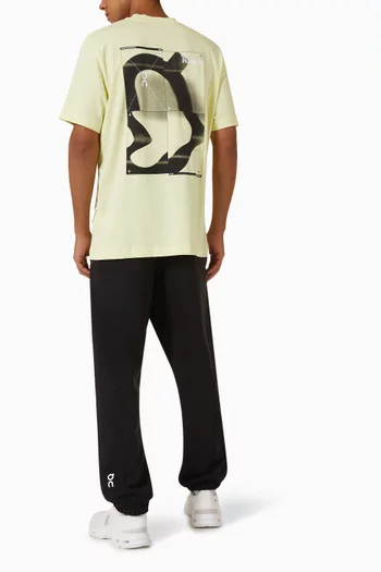 تي شيرت بطبعة راب قطن عضوي