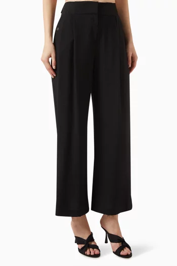 Pleated Pants in Viscose-blend