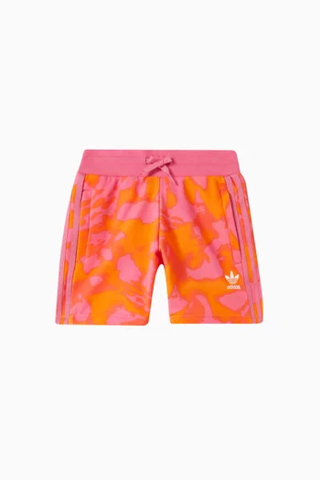 Summer All-over Print Shorts in Cotton-terry