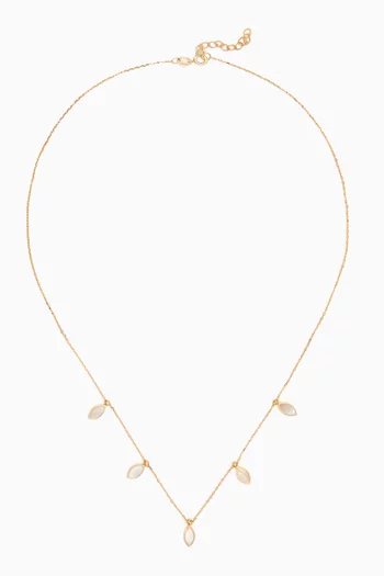 Hala Mother of Pearl Necklace in 18kt Gold