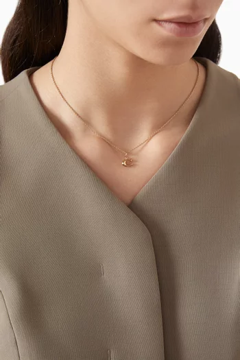 قلادة ستارتر بشعار الماركة نحاس مطلي بفضة