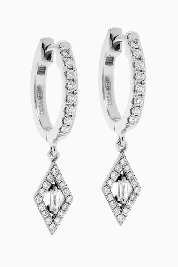 Delicatesse Diamond Earrings in 18kt White Gold