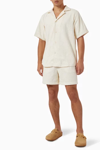 Golconda Shorts in  Jacquard-woven Terrycloth