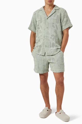 Galbanum Shorts in Crochet
