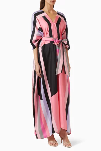 Billie Capri Maxi Dress in Silk