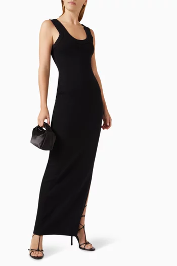 Logo Tank Maxi Dress in Cotton