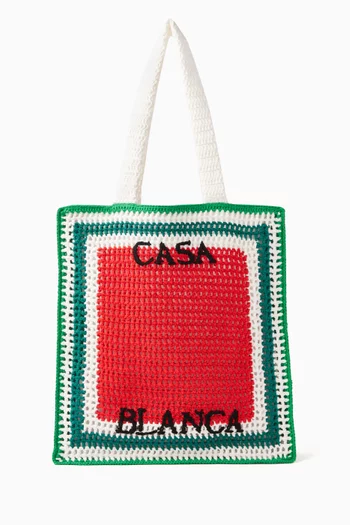 Tennis Bag in Crochet Knit