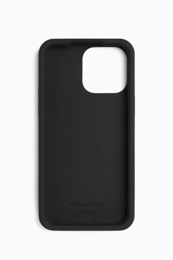 iPhone 15 Pro Phone Case in Intreccio Rubber