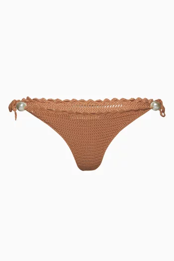 Crochet Bikini Brief in Nylon