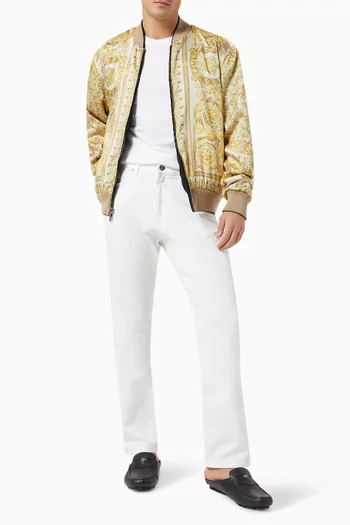 تي شيرت بتطريز ميدوسا قطن