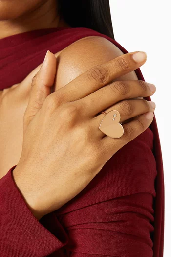 Hiam Heart Ring in 18kt Rose Gold