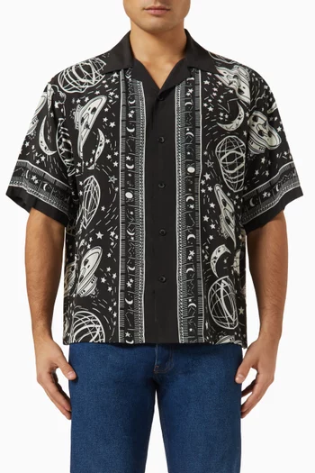 قميص هاواي بنقشة كوزميك رايون