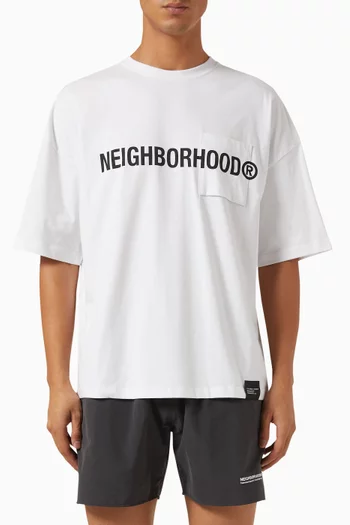 SHELTECH Crew Neck T-shirt in Cotton-nylon Blend
