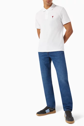 Ami De Coeur Polo Shirt in Cotton-piqué