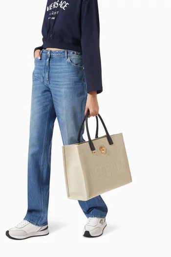 Large La Medusa Tote Bag in Canvas