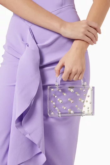 Leon Clear Top-handle Bag in Acrylic