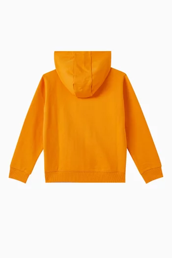 Logo Zip Hoodie in Jersey