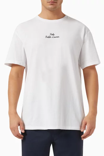 Chain-stitch Logo T-shirt in Cotton-jersey