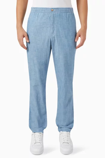 Prepster Pants in Cotton-chambray